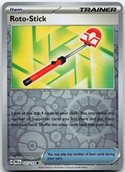 Roto-Stick 127/131 Prismatic Evolutions Reverse Holo Common Trainer