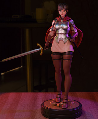 Casca Digital STL 3D Model File print statue figure STL file printing