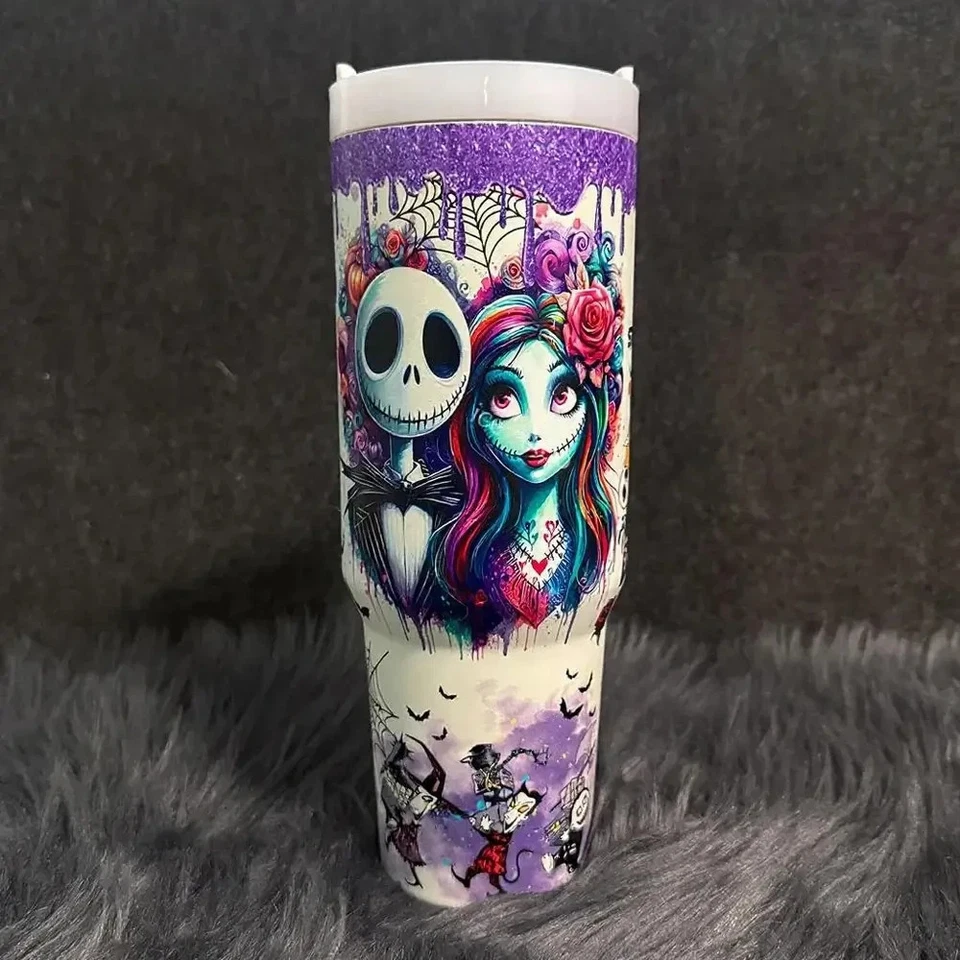 Stanley Nightmare Before Christmas 40oz Stainless Steel Glow In The Dark Tumbler - Image 4 of 4