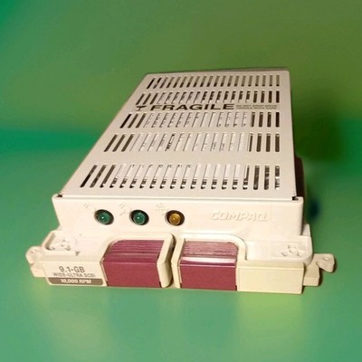 Vintage Compaq Hdd, 9.1gb Wide-Ultra SCSI, Drive/Tray, 006225-001
