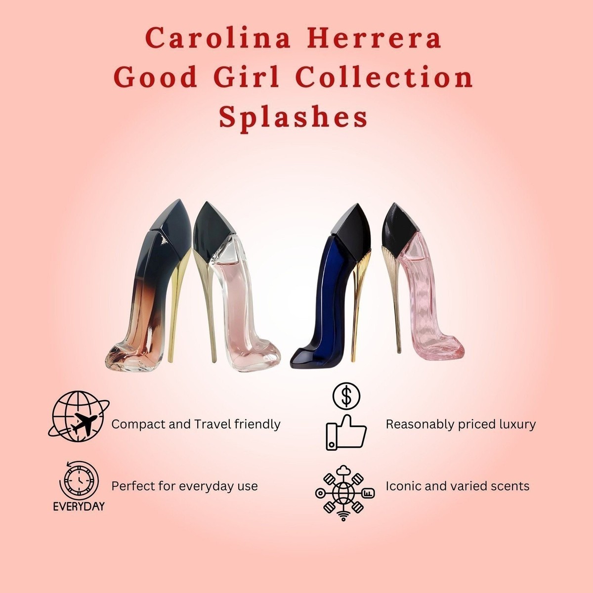 CAROLINA HERRERA 4 * 7 ML EAU DE PARFUM MINI SET: GOOD GIRL BLUSH