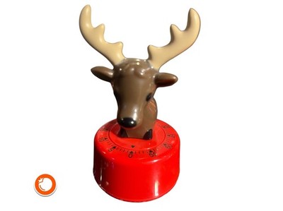TCM Eieruhr Hirsch mechanisch Alarm Timer voll funktionsfähig Germany