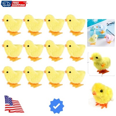 12PCS Wind Up Toys for Easter Chicken Party Favors, Wind-Up Jumping Cute Chic...