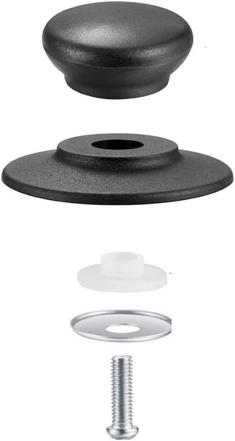 Bakelite Replacement Knob Casserole Handle Pan Lid Circular Handgrip Set of 2 - Image 3 of 4