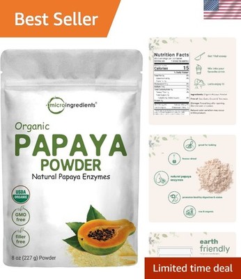 Natural Papaya Fruit Powder, 8oz -  Friendly & Digestive Support Solution