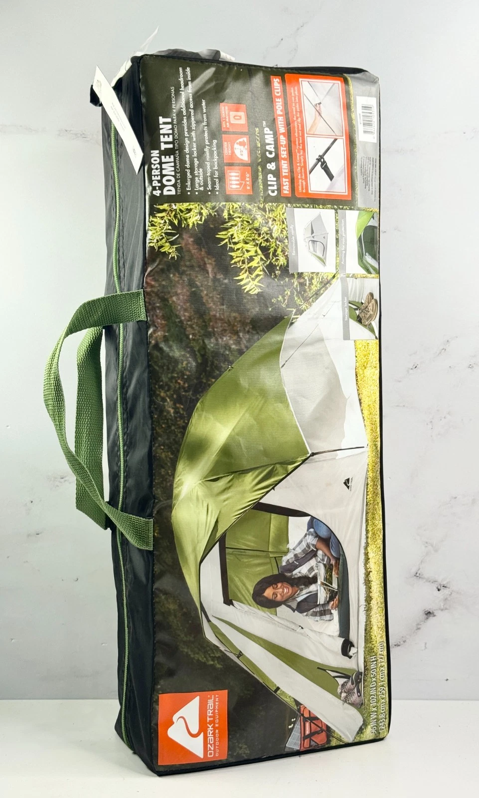 New/Sealed - Ozark 4-Person Clip & Clamp Domed Tent