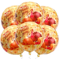 KatchOn, Happy Thanksgiving Balloons - Large 22 Inch, Pack of 6 | Thanksgivin...