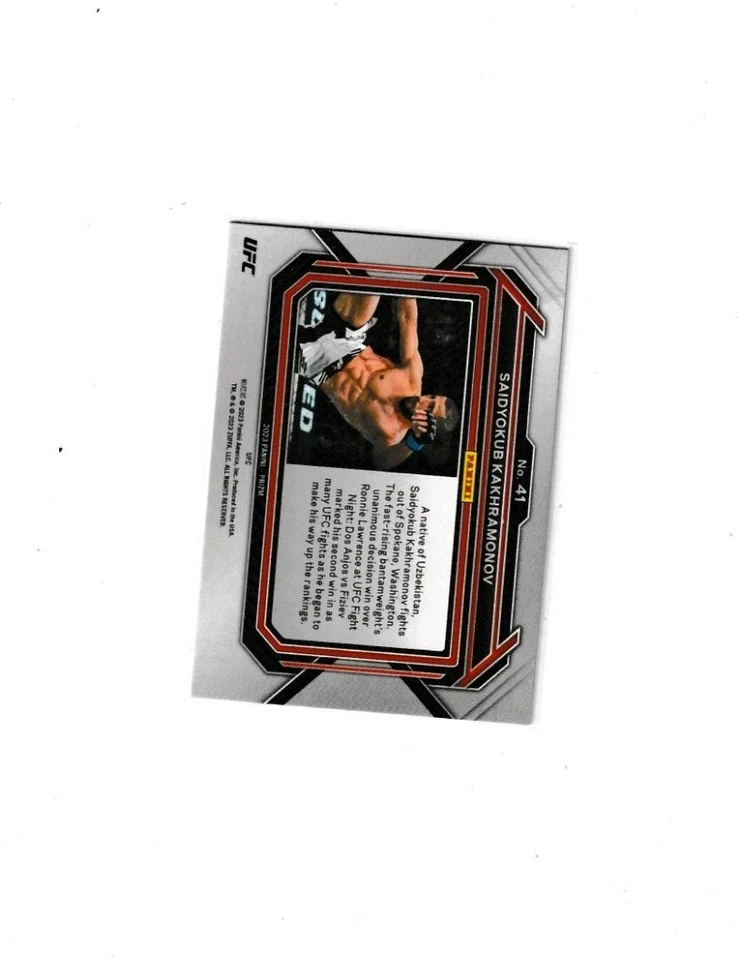 2023 Prizm UFC #41 Saidyokub Kakhramonov RC NM+ Combined Shipping Available - Image 2 of 2