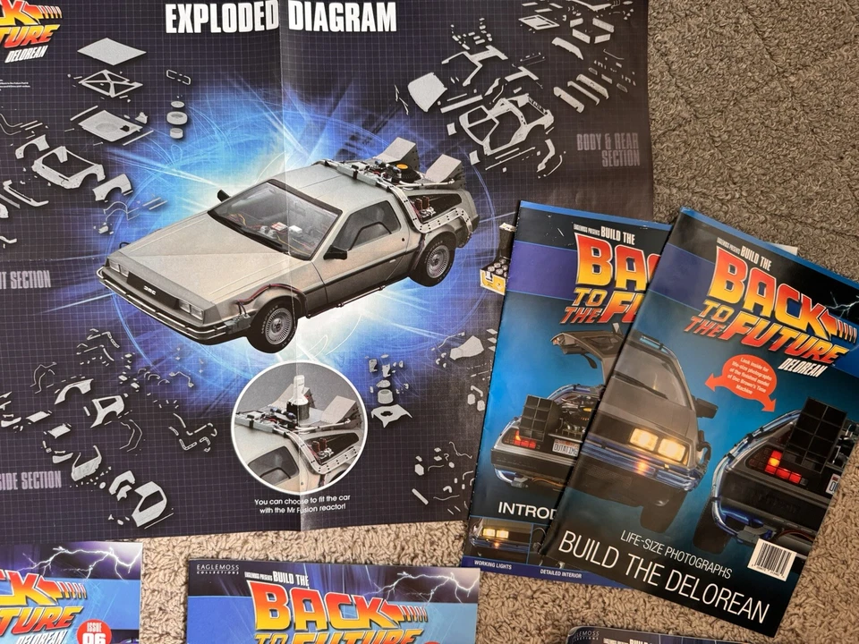 EAGLEMOSS BUILD THE BACK TO THE FUTURE DELOREAN ISSUE 1 Through 18 (18 issues) - Image 3 of 4