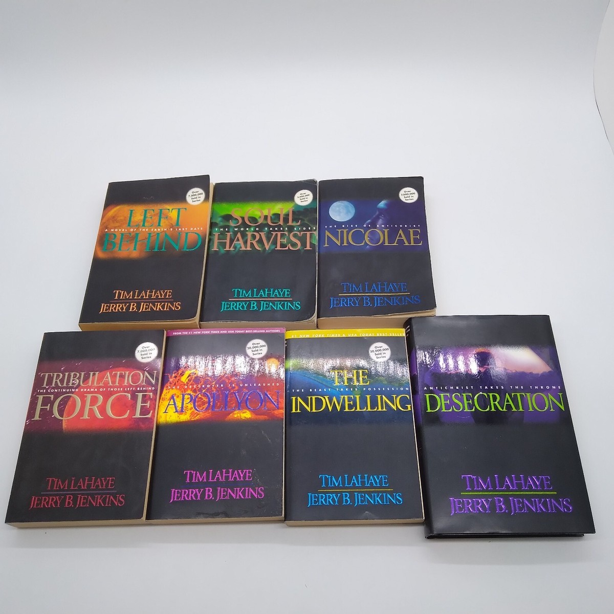 Lot Of 7 Left Behind Book Series by Tim LaHaye Jerry B