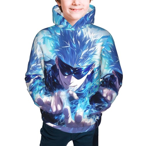 Satoru Gojo Jujutsu Kaisen Teens Hoodies Casual Pullover Sweatshirts 7-20 Years - Picture 25 of 33