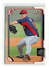 TREVOR FRANK #BP129 1ST 2015 BOWMAN INDIANS