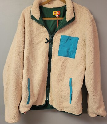 ジャケット・アウター Megu LEGO X Target Men's Sherpa Zip Up Jacket Cream White Size Large