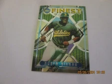 RUBEN SIERRA ATHLECTICS 1995 TOPPS FINEST PROTECTOR COVER  CARD #208 FREE SHIP