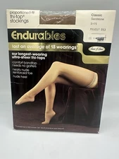 Endurables Proportioned-fit Thi-top Stockings Classic Sandstone