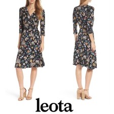 NEW Leota Women’s Felicity Enchanting Floral Wrap Dress Size Small