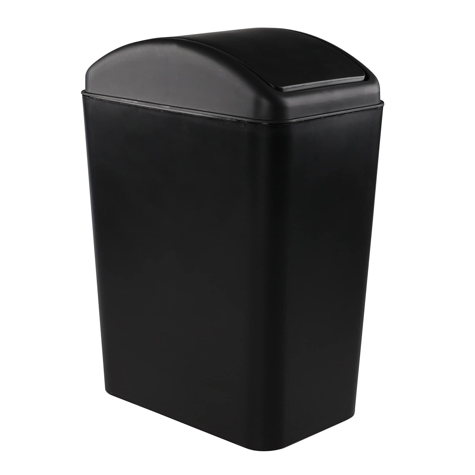 16 L Slim Kitchen Garbage Can, Plastic Rectangular Waste Basket, F