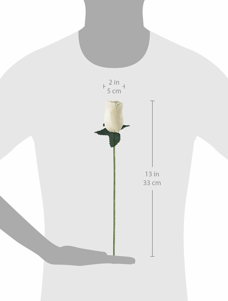 White Wooden Roses Artificial Realistic 32 Count eBay