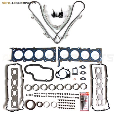 For 2004-2006 Nissan Titan Infiniti QX56 5.6L Timing Chain Kit & Head Gasket Set