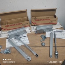 Lot De 2 Ferme Porte Ryobi N°7002 Finition Argent Fabriqué Au Japon - Neuf 