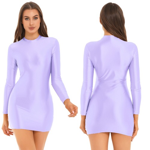 Mujeres Vestido Elástico Bodycon Gato Traje Ropa de Noche Sexy Ropa de Baile Camisolas Apretado - Imagen 83 de 111