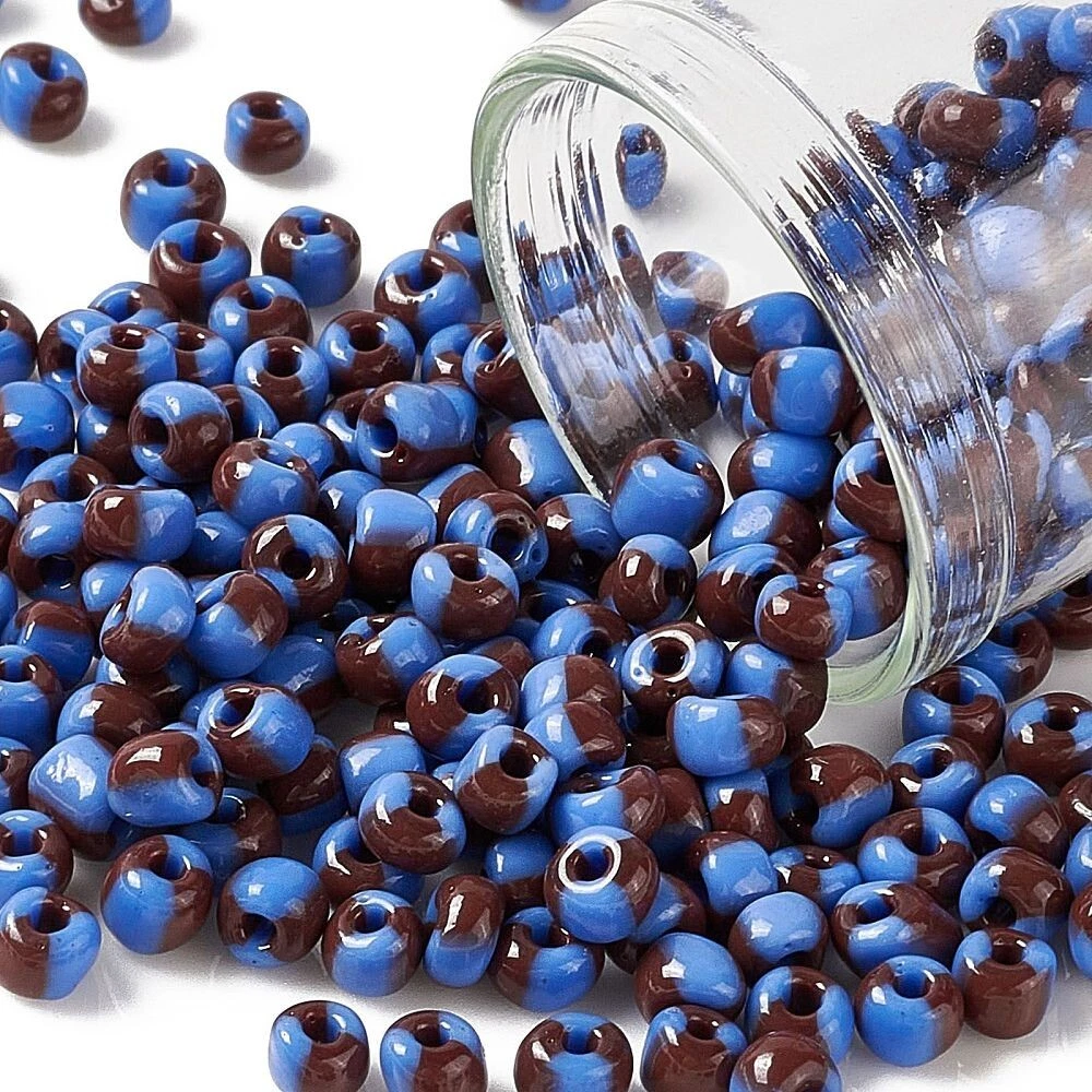 4500 Glass Seed Beads Blue 6 0 2mm 4mm Wholesale Beads BULK Ombre