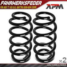 2x Feder Fahrwerksfeder Hinterachse für Audi TT 8J3 2.0L quattro 2008-2014 Coupe