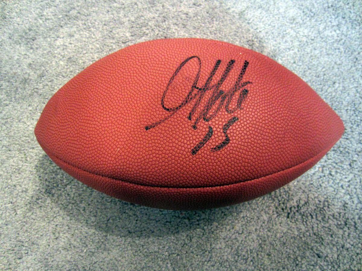 GOLDEN TATE Detroit Lions SIGNED Autographed NFL Football w/COA