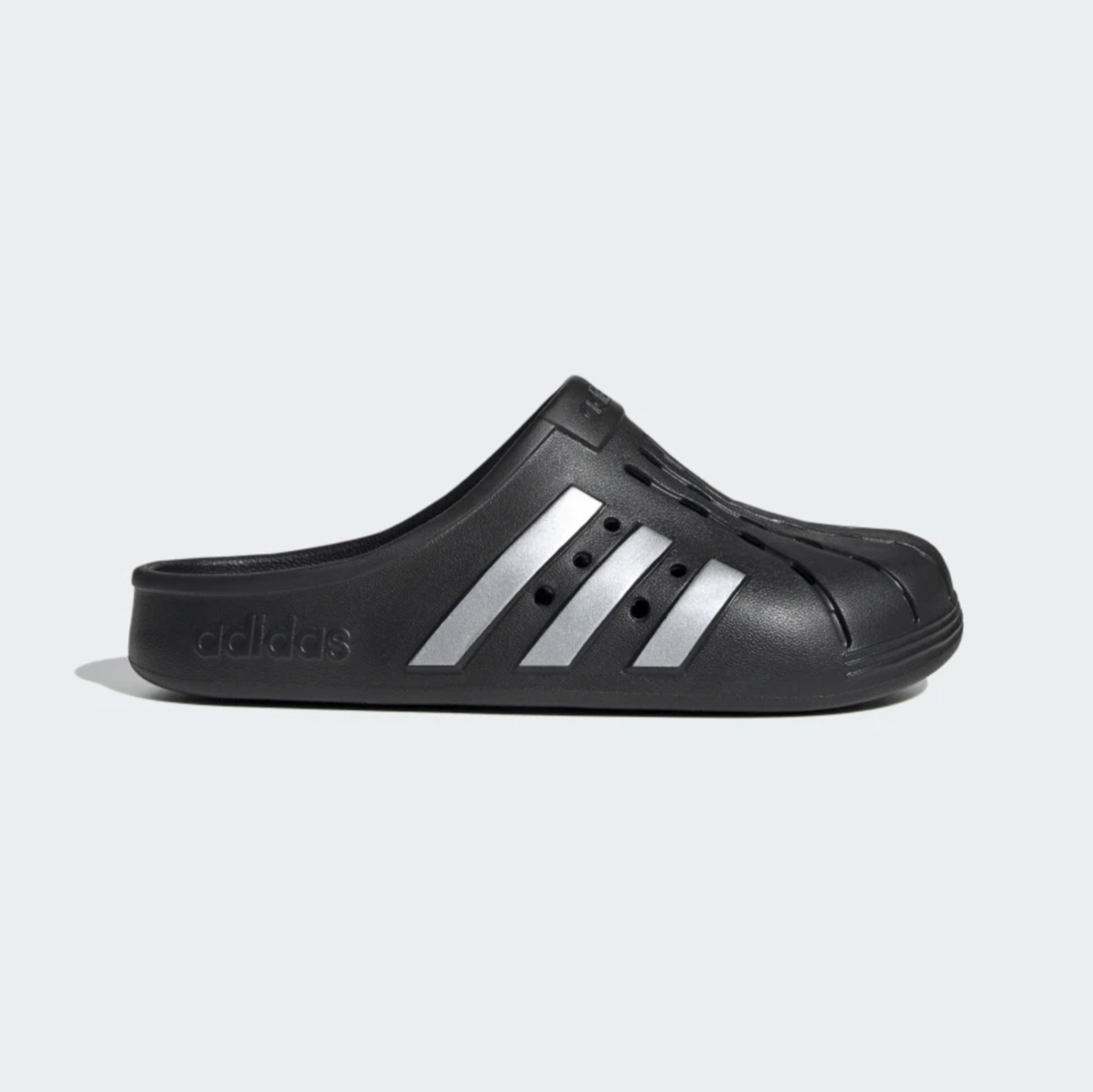 adidas Adilette Clog Black Silver Men Women Unisex Sandals Slides Slipper  FY8969 | eBay UK