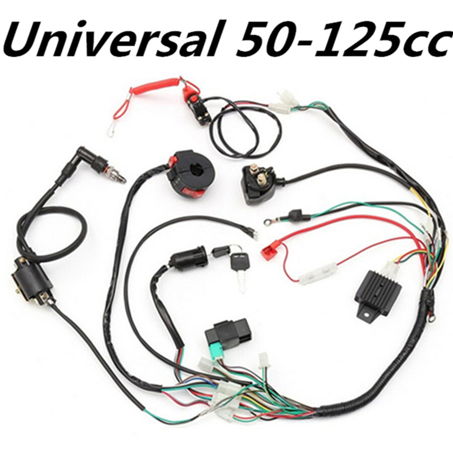 Kabelbaum Set Für 50-125cc Pit Quads & Dirt Bikes - Komplettsatz Mit CDI