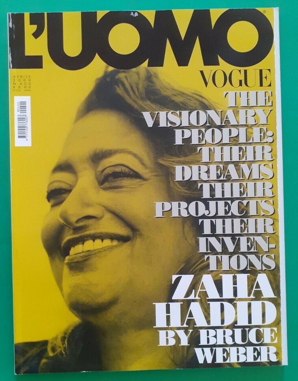 L'UOMO VOGUE Italy Magazine April 2009 400 ZAHA HADID Bruce Weber