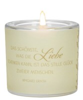Lichtmoment Glaswindlicht - EhejubiläUm BB90567873 Windlicht Teelichthalter