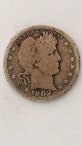 1902-P United States Barber Quarter Dollar