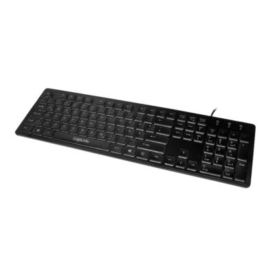 USB Tastatur Beleuchtet Regenbogenfarben PC Laptop Keyboard LED Keypad schwarz