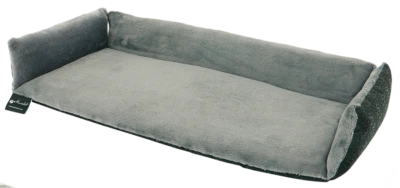 Petlando Windowchiller mit Zugluftstopp - grau - Fensterbankauflage für Katzen