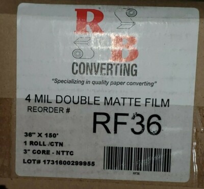 Roll Bond 4 Mil Ink Jet Film 36''x150' RF36