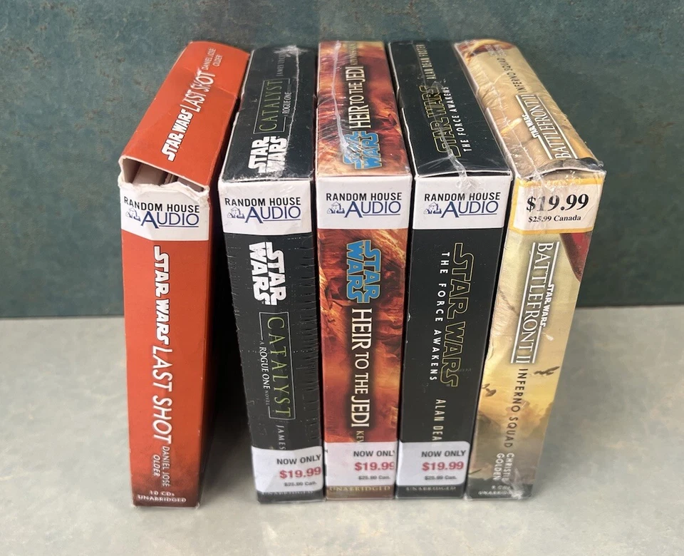 Star Wars Audiobook CD Lot Of 5 Sealed New/ Rare/ OOP/READ - Image 4 of 4