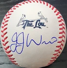 JJ Wetherholt Autographed Rawlings THE LOU Baseball Beckett COA