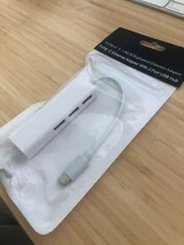 type C 3. 1 HUB Highspeed Ethernet Adapter, 3 Port USB Hub