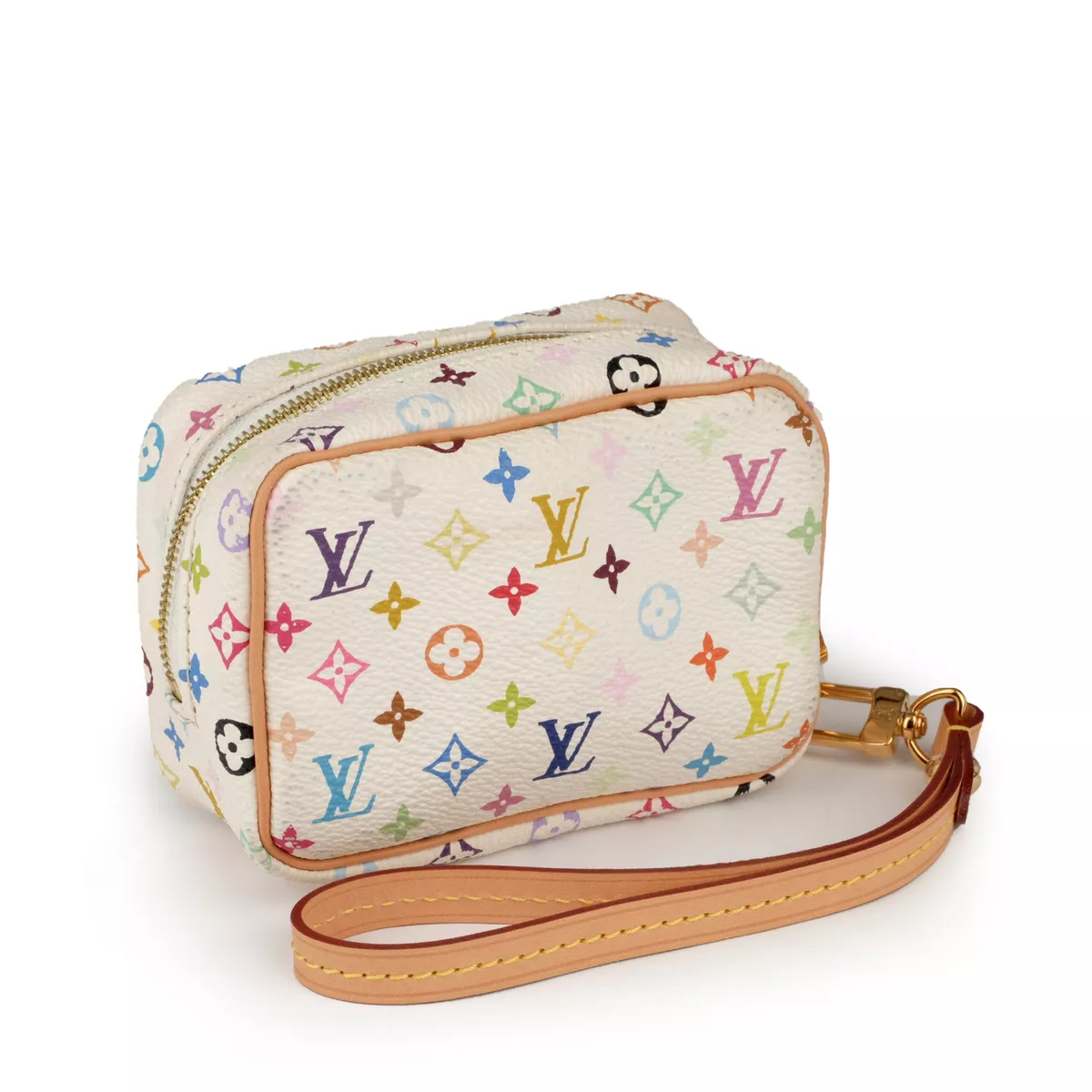 Louis Vuitton White Multicolor Monogram Canvas Pochette Bag – STYLISHTOP