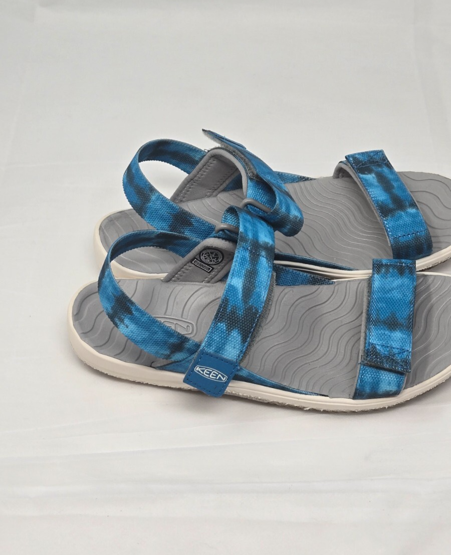 Sandali KEEN unisex bambino Elle cinturino posteriore regolabile punta aperta blu taglia 5