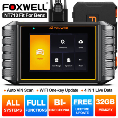 Foxwell NT710 Bidirektional OBD2 Scanner Diagnosegerät E~U-Codierung für Benz 
