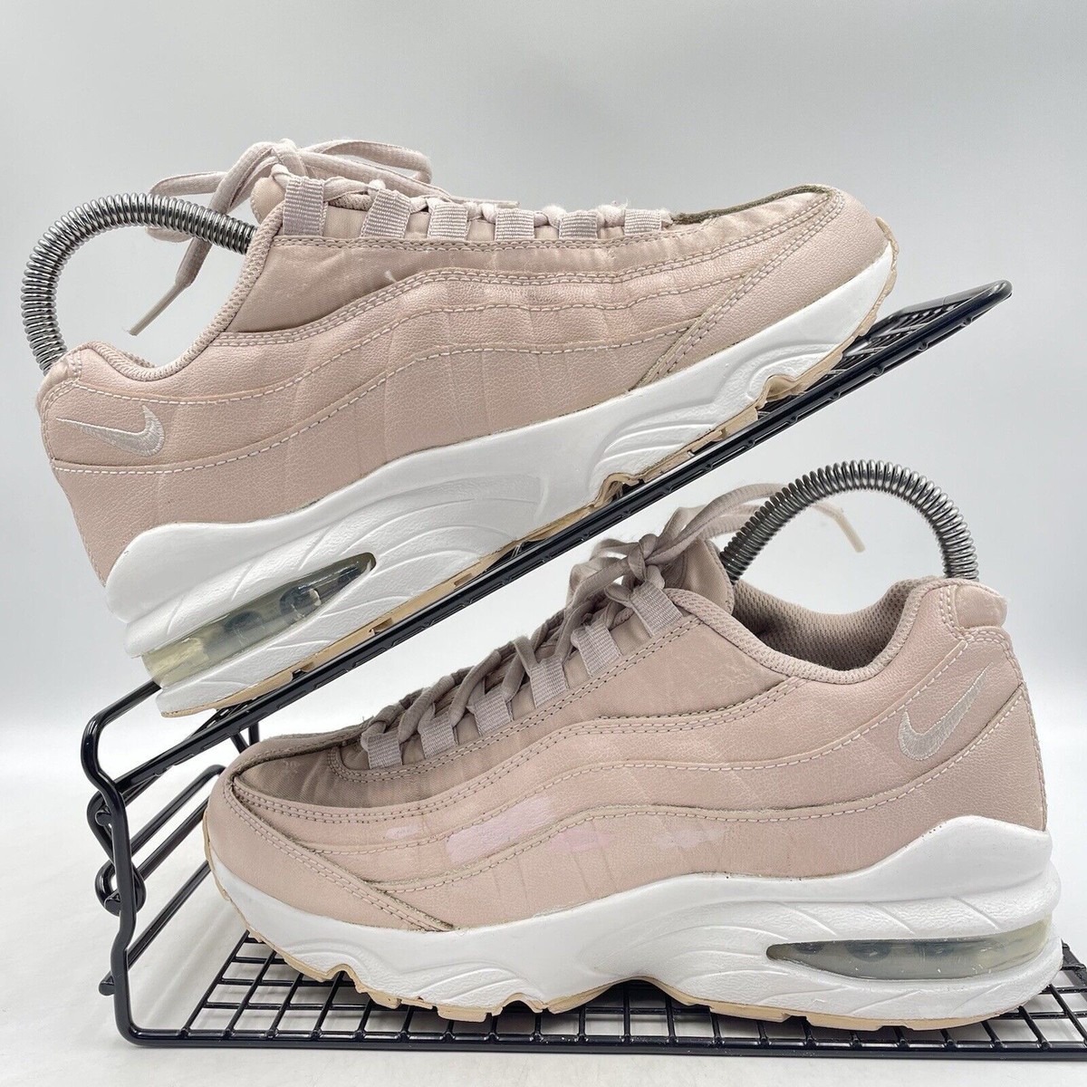 NIKE AIR MAX 95 PINK TRAINERS SIZE UK LIGHT LEATHER GYM CASUAL AV3187-600