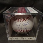 BURT HOOTON NO HITTER 4-16-72 SIGNED OML Baseball JSA    BB #