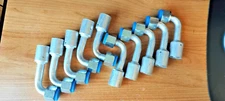 10x AC Beadlock Fitting Crimp On Female 90 Degree #10 Nut #10 Hose **READ DESC**