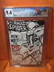 Amazing Spider-Man #568 Sketch Cover variant (CGC 9.4) 2008 New Ways to Die