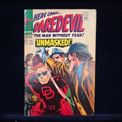 Daredevil #29 (1967) Marvel Silver Age Unmasked! VG/FN 5.0