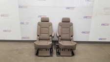 17 Gmc Yukon Slt Leather Heated Rear Captain Chair Set Pair Cocoa Dune