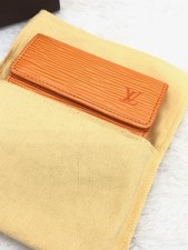 Louis Vuitton Epi Ludlow Wallet Mandarin Orange Compact Card Case M6330H Box Set