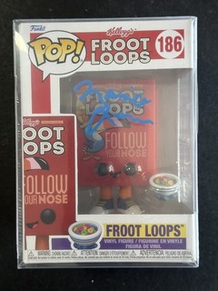 MAURICE LaMARCHE Signed Kellogg's Froot Loops Funko Pop #186 AUTO PSA